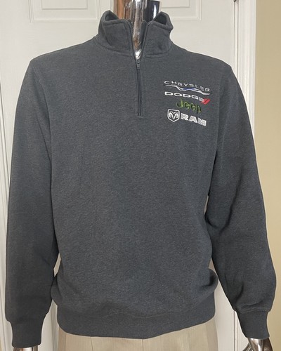 Sport Tek 1/4 Zip Long Sleeve Fleece Pullover Chrysler Dodge Jeep Ram Men's L - 第 1/9 張圖片