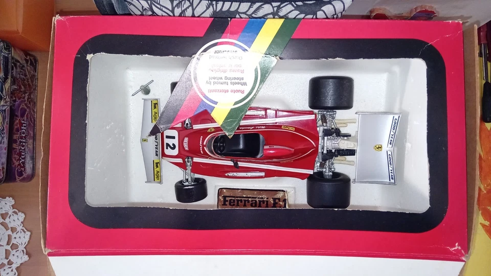 Polistil 1:16, Ferrari 312 B3 F.1. "Un Primato Mondiale". Con Scatola Originale! - Immagine 3 di 4