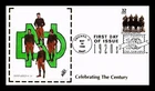 US COVER FOUR HORSEMEN OF NOTRE DAME 1920S CELEBRATE CENTURY FDC INFO GOLD