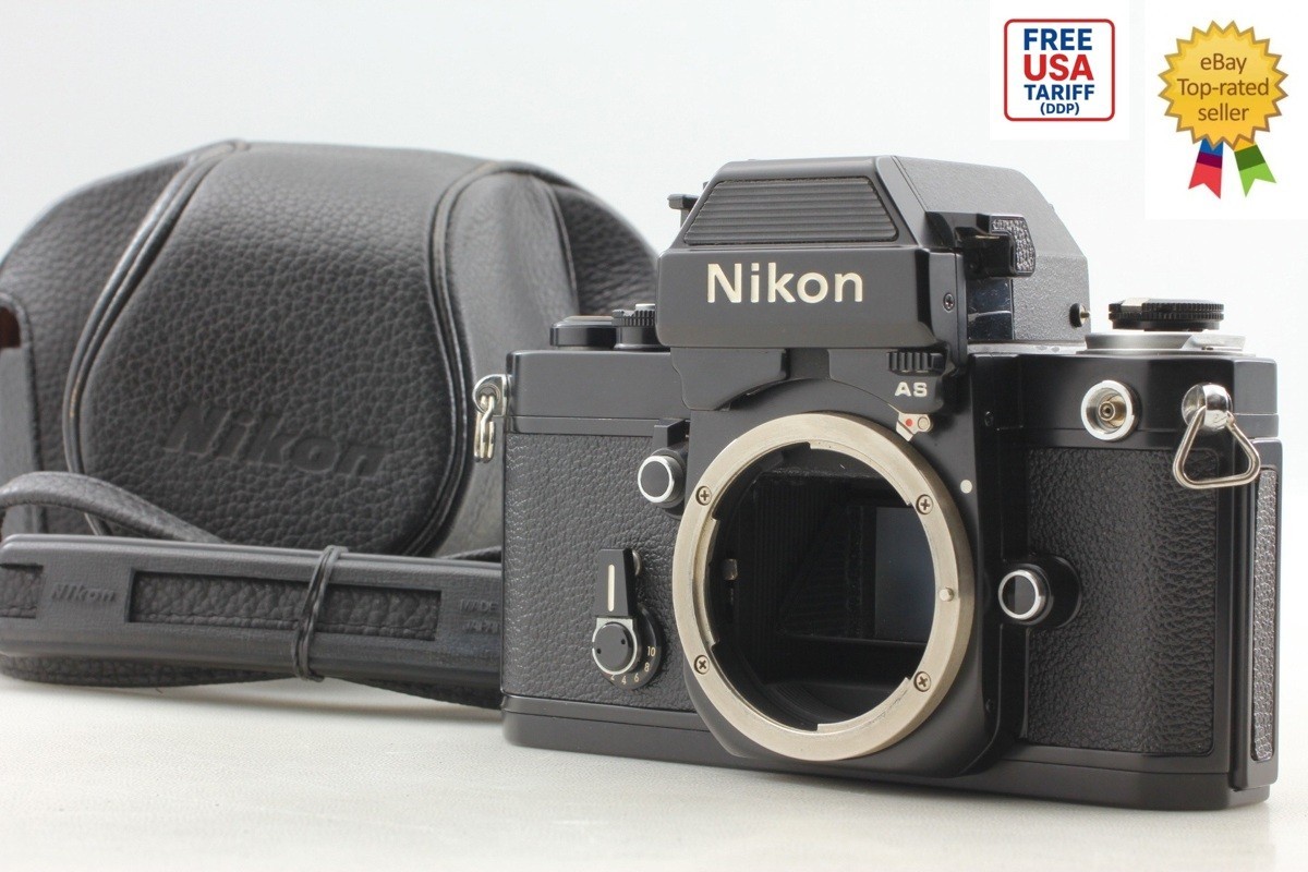 [ Top MINT w/ Case ] Nikon F2 Photomic AS SLR Film Camera Black Body DP-12 JAPAN