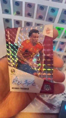 Adama Traore Auto Panini Mosaic Prizm Euro EM 2020 Spanien Wolverhampton Wandere - Bild 1 von 4