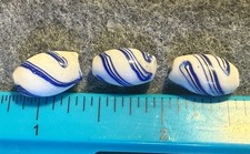 3 Huron Blanket Beads Venetian Glass Fur Trade Era 1700's First Trade Beads!!