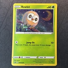 Carte promozionali Rowlet SWSH220 Spada e Scudo Stella Nera Holo Pokemon
