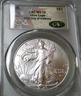 2026 First Day of Delivery American Eagle Silver ---- CAC MS-70 Coin ---- #837C