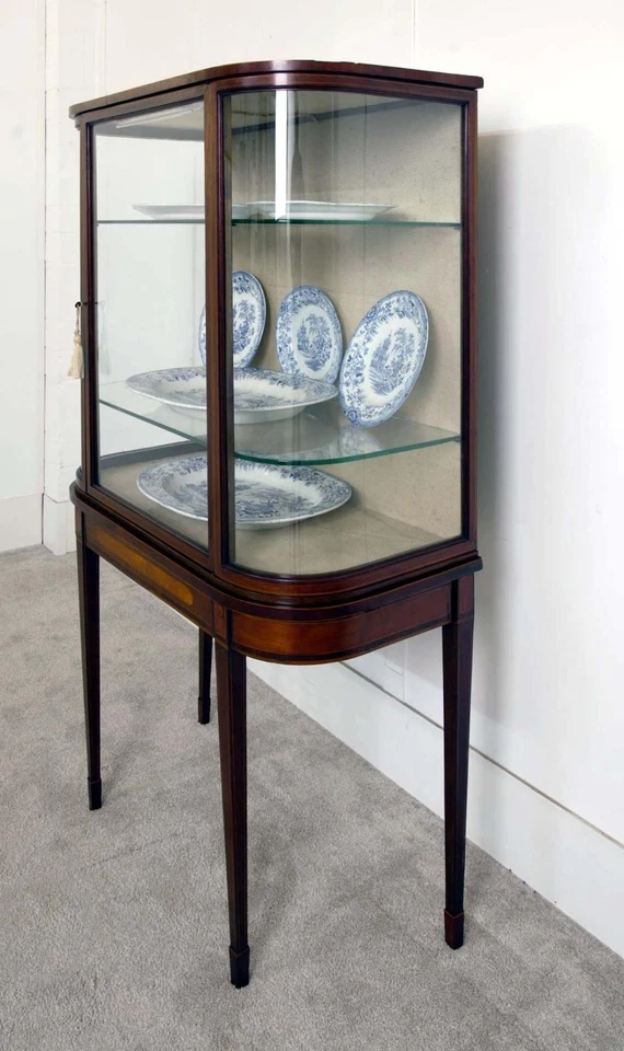 Edwardian Display Cabinet Mahogany Vitrine 1910 - Image 4 of 4