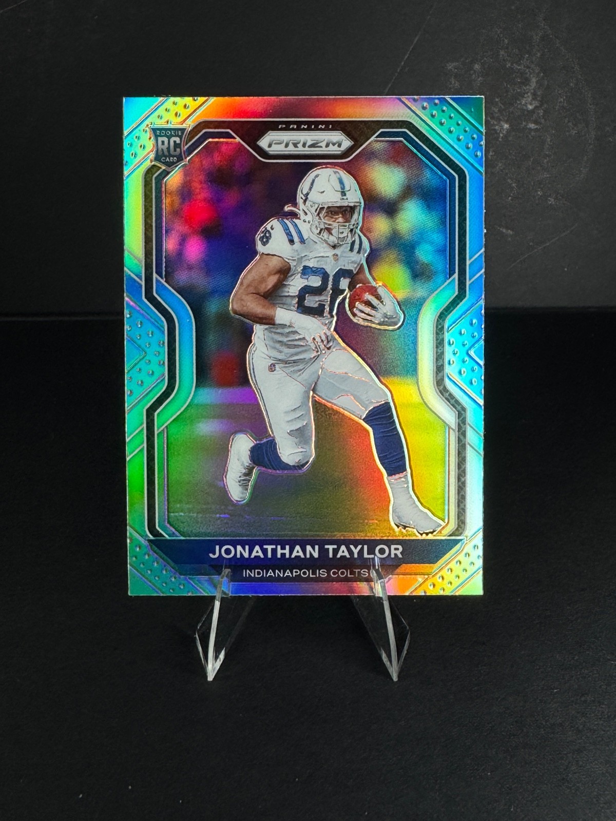 2020 Panini Prizm Rookie - (RC) Jonathan Taylor #332 Silver Prizm Colts