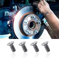 4 PCS Stainless Steel Brake Disc Rotor Screws for Front and Rear, OEM 93600-0601