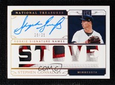 2019 Panini National Treasures Holo Gold 20/25 Stephen Gonsalves Auto 0h28