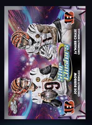 2025 Topps NFL Chrome Cosmic Star Clusters - BURROW/CHASE (TOPPS NFL DigitalCard