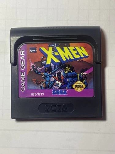 X-Men Sega Game Gear Cartridge 1994 Marvel Comics Superhero Platformer Retro Vtg