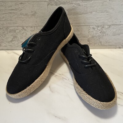 LAMO Carey Women's Black Espadrille Sneakers Size 6 Casual Walking Street