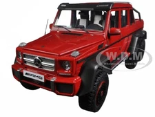 MERCEDES G63 AMG 6X6 RED 1/18 MODEL CAR BY AUTOART 76304