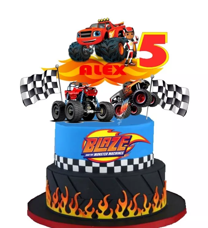 Topo de Bolo blaze and the monster machines 3 - Fazendo a Nossa Festa   Monster truck birthday, Monster trucks birthday party, Blaze and the  monster machines cake