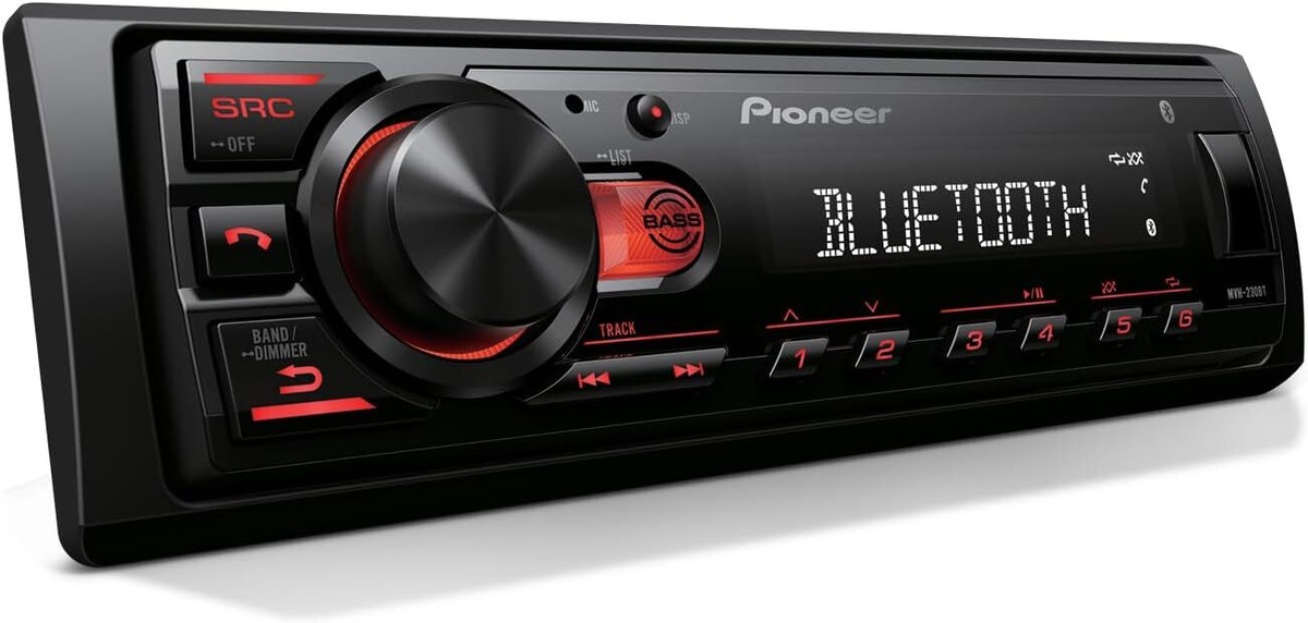 Pioneer MVH-S230BT Bluetooth Media Player Car Stereo AM FM USB AUX