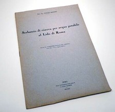 TULLIO DELFINI SERBATOIO DI RISERVA ACQUA POTABILE LIDO DI ROMA 1935 L0942S11