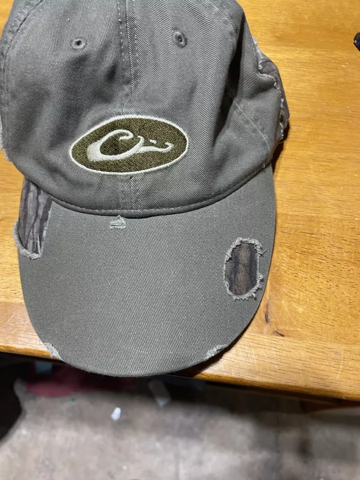 Drake Waterfowl distressed Mossy Oak Camo Hunting Adjustable Back Hat Cap - Image 3 of 4