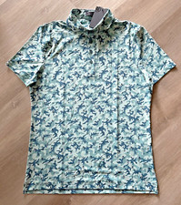 G/Fore G4 NWT Men's Medium Polo Shirt Green Camouflage MONS G4MF23K060 NWT 120