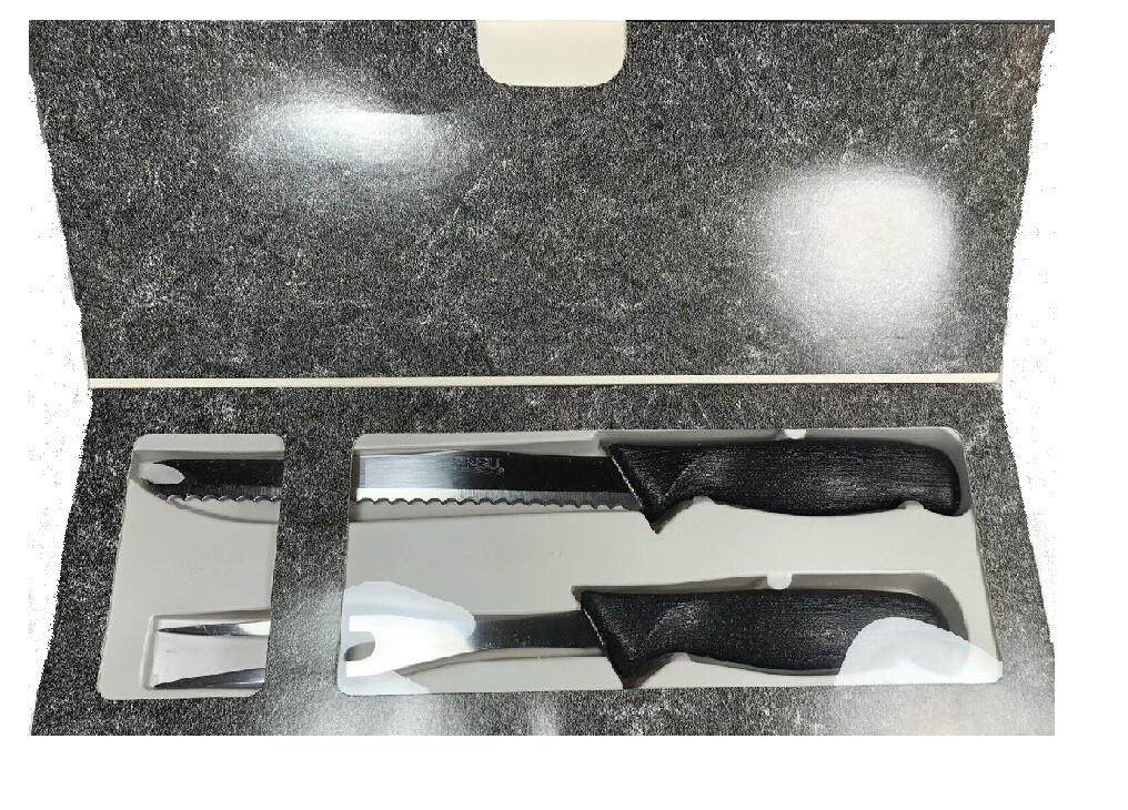 古美術 須恵器 日本 瓦器 愛媛県女子師範学校 昭和元年買入 Vintage Original Ginsu Two Piece Carving Set w/ Box Brand