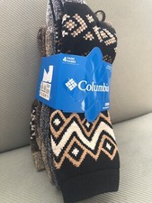 Columbia Men  s Size 6-12 Socks 4 Pack New Crew Mi-chaussettes Moisture Control