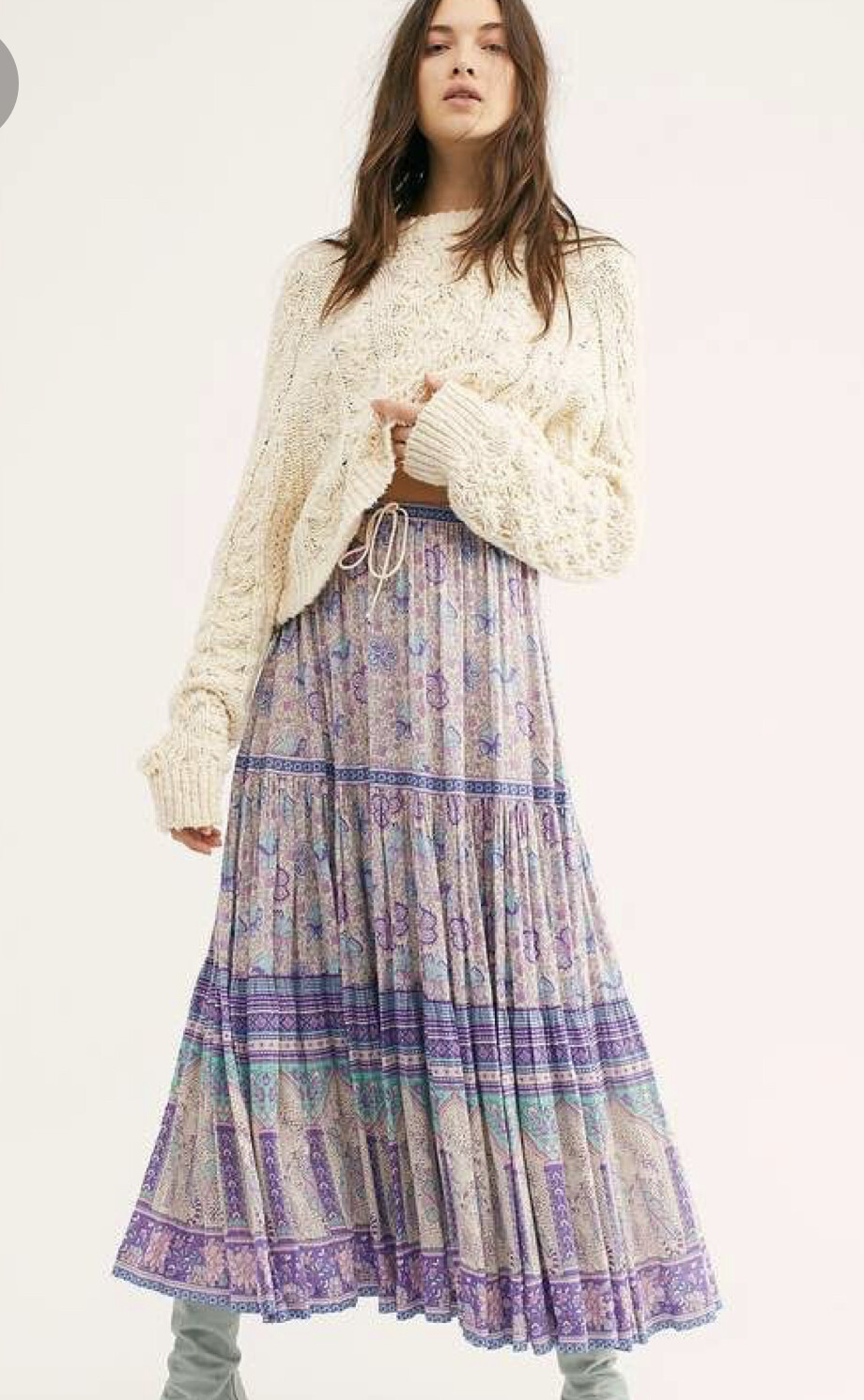 button down maxi skirt