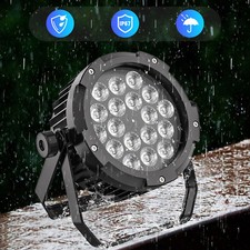 4PCS 18x15W RGBWA UV IP65 Waterproof LED Par Stage Light DJ Disco Party Lighting