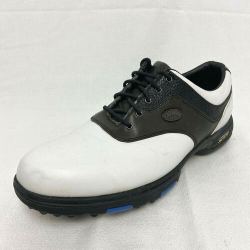 Callaway Golf Shoes Mens 11 M142-12 XTT PGA Tour White/Brown Leather  - Afbeelding 1 van 12