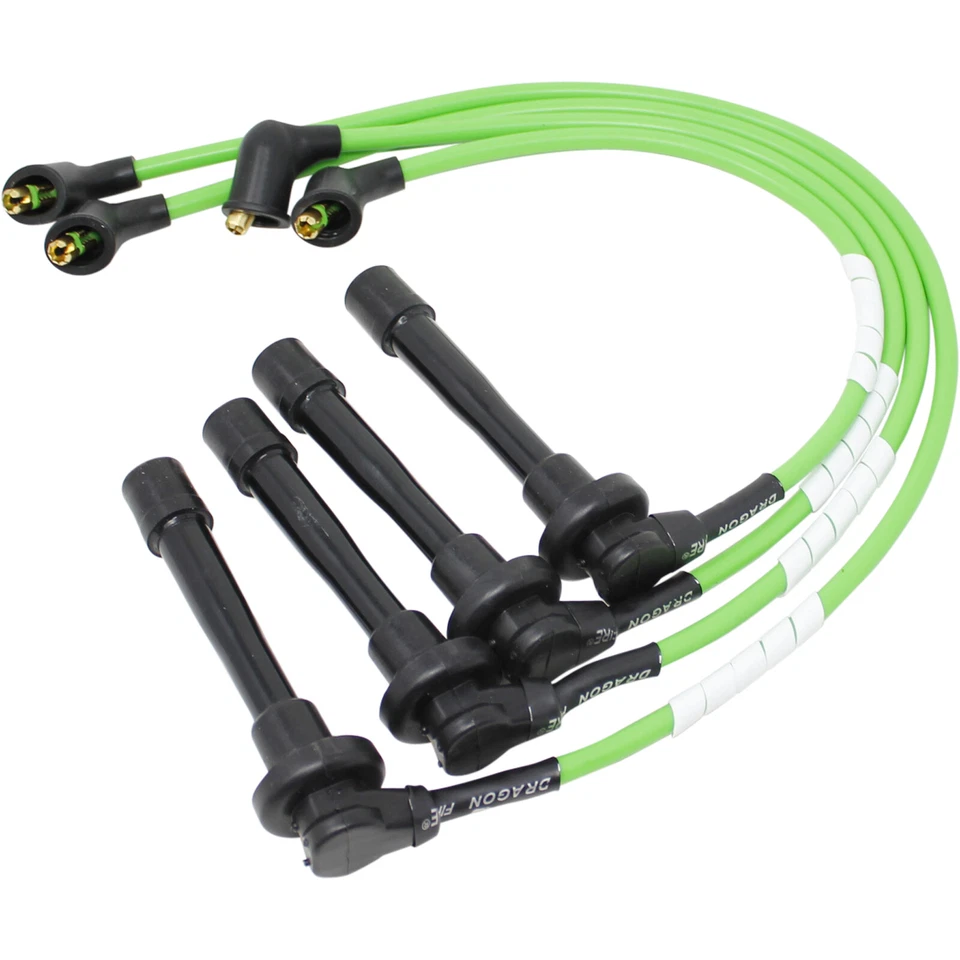 Cables de bujía Dragon Fire Green para 92-00 Acura y Honda 1,5 L 1,6 L HE76 8034 Foto 3 de 4