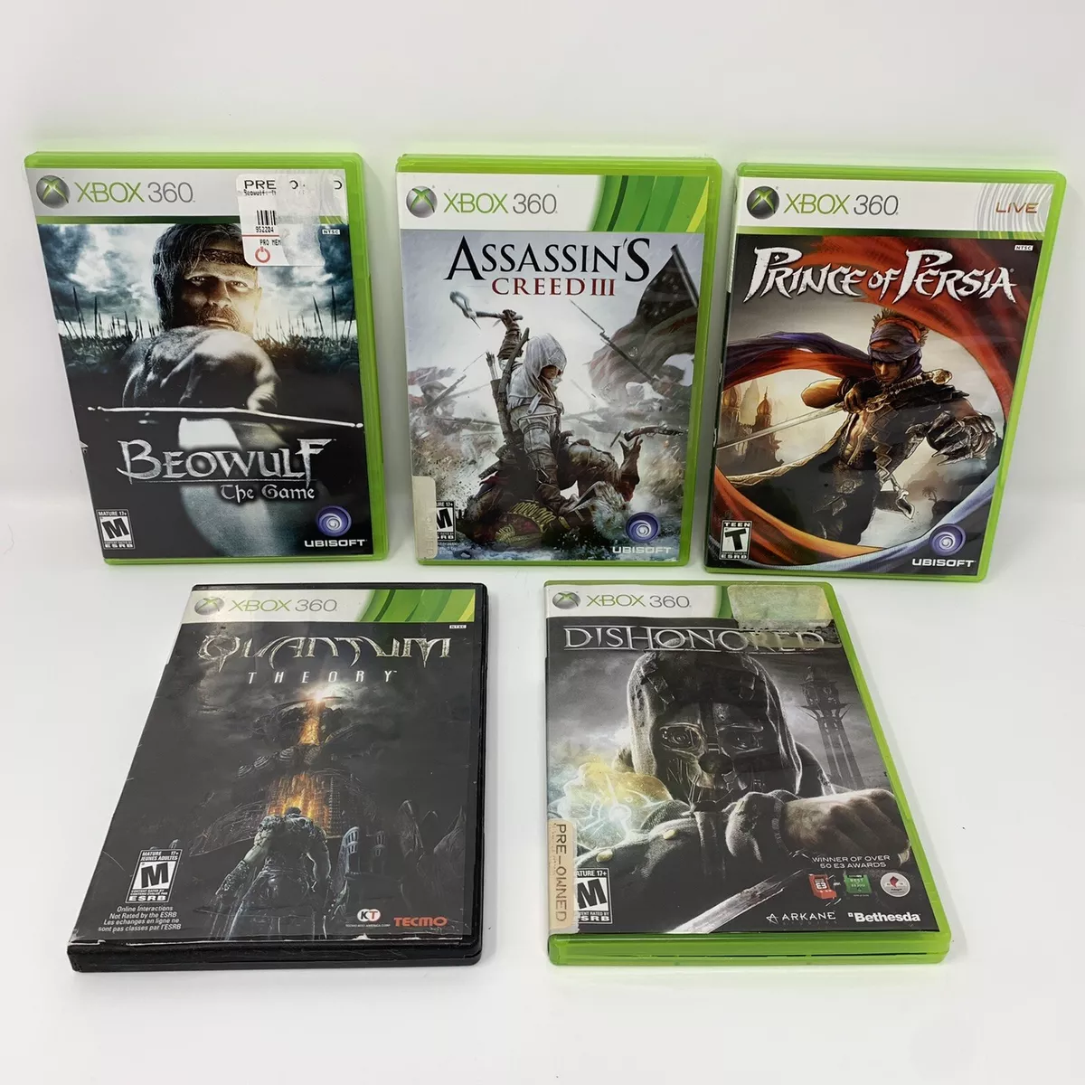 Lot Of 5 Xbox 360 Games - Tested & Working Assassin‘S Creed￼/￼Dishonored￼ +  More