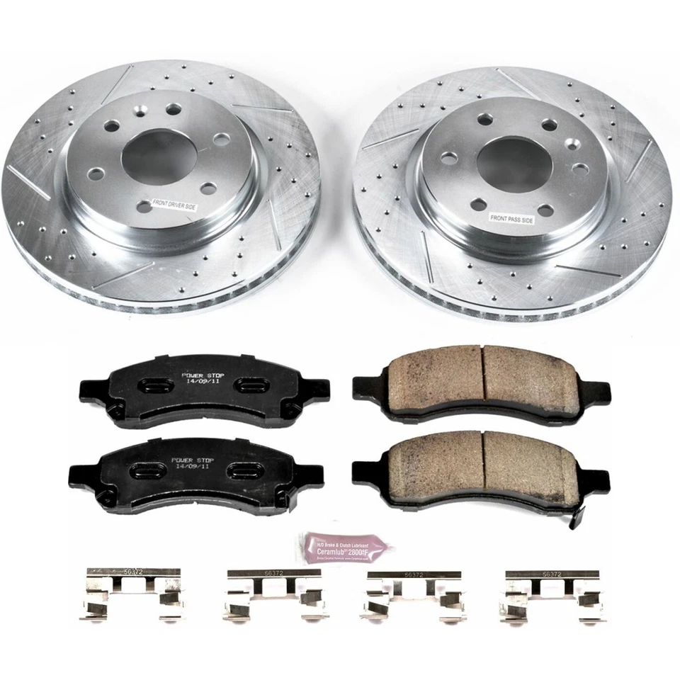 Powerstop K4657-36 Front Brake Disc and Pad Kit for 2008-2017 Buick Enclave Foto 2 de 4