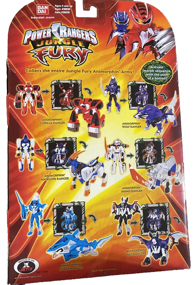 Power Rangers Jungle Fury Deluxe Rhino Animorphin Factory Sealed