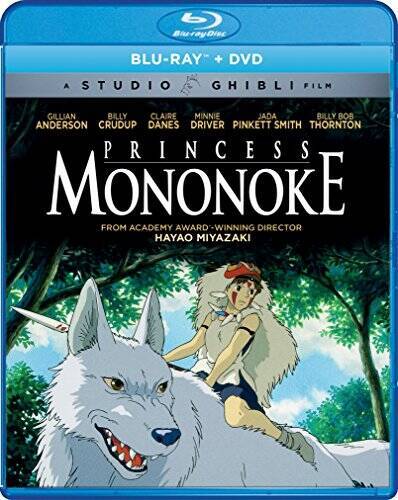 Princess Mononoke (BlurayDVD Combo) Blu-ray - Blu-ray By Claire Danes - GOOD