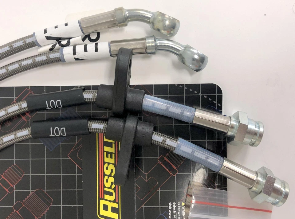 Kit de manguera de línea de freno de acero inoxidable Russell 689700 para Subaru Impreza WRX 2002-2005 Foto 2 de 4