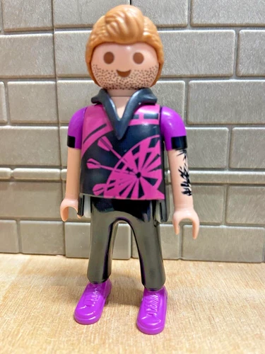 Playmobil male character gangster hippie biker 12 - for CUSTOM RARE VINTAGE