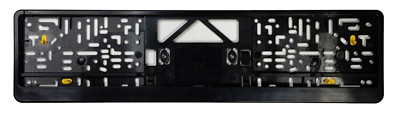 Premium German License Plate Frame - Evolution 3 - Black