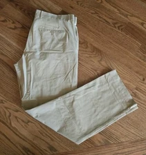 Gap Fit Drive Pants Dress Casual Golf Men's Size 34/31.5 Khaki Stretch 