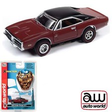 Auto World 1969 Dodge Charger R/T Maroon R27 HO Slot Car SC343 fits AFX