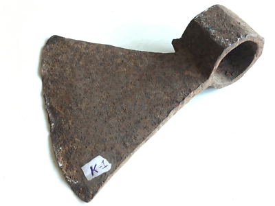 Hache Ancienne En Fer Forgé à La Main - Outil Vintage De Coupe Du Bois - Inde