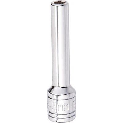 SK HAND TOOLS SK Tools 4.5 Mm 1/4 In. Drive 6-Point Metric Deep Chrome Socket (41698)