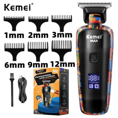 Kemei KM5090 Haarschneider Akku Kabellos USB Haarschneidemaschine Rasierer Herren