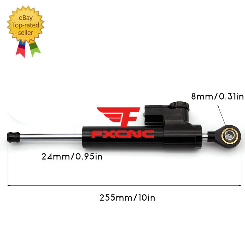 Kit de amortiguador de dirección y soporte estabilizador CNC para Ninja ZX14R ZZR1400 2006-2022 Foto 2 de 4