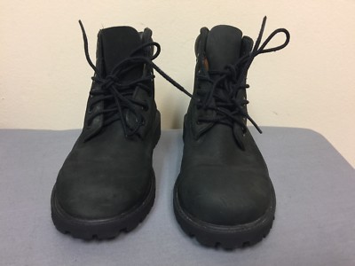 Timberland Hiking Trail Black Nubuck Boots 12707 Boys Size US 1.5