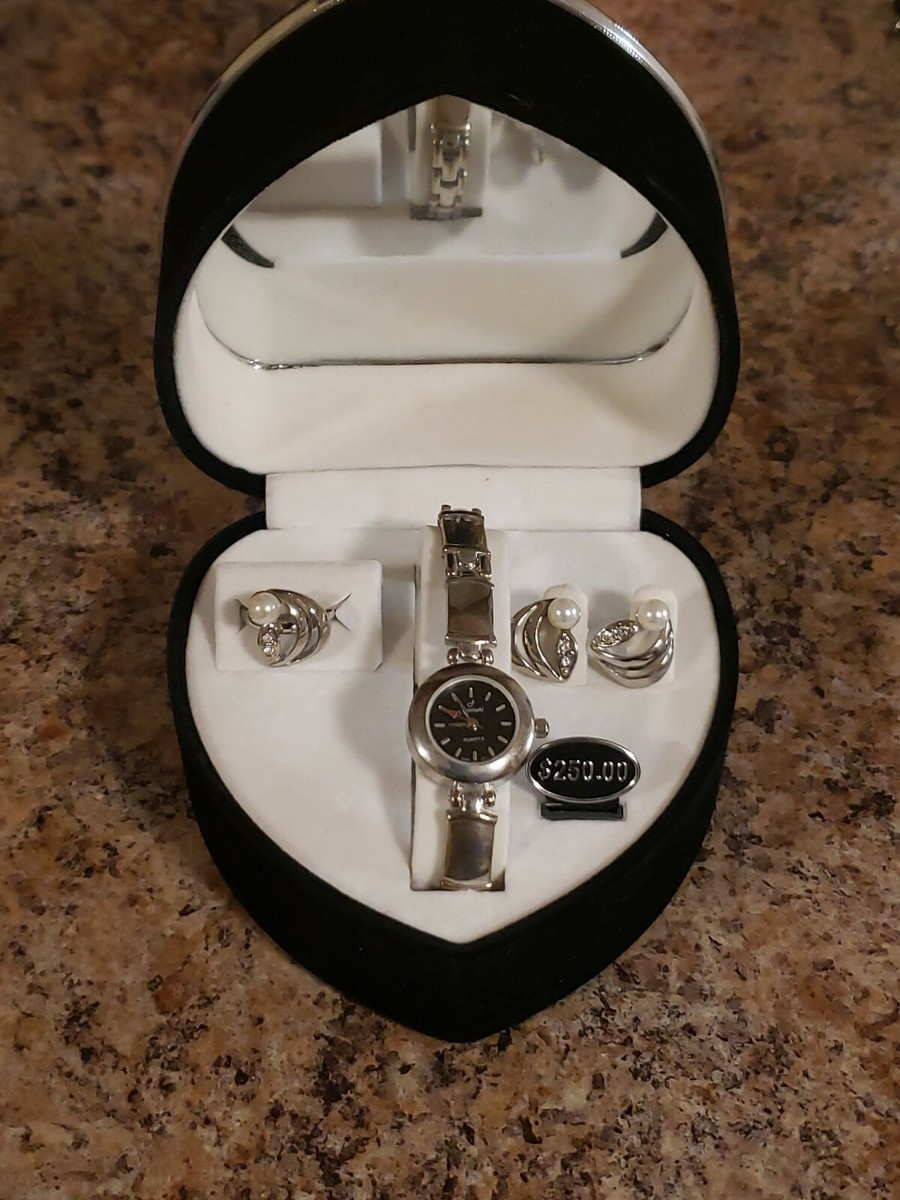 Silver Watch and Ring Set Amazon.com: BELLOS Gift Set Women main image 2