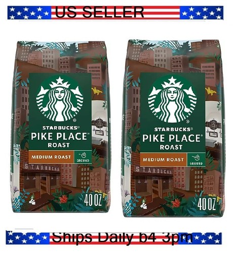 Starbucks Coffee Starbucks Pike Place Roast Medium Ground Coffee
