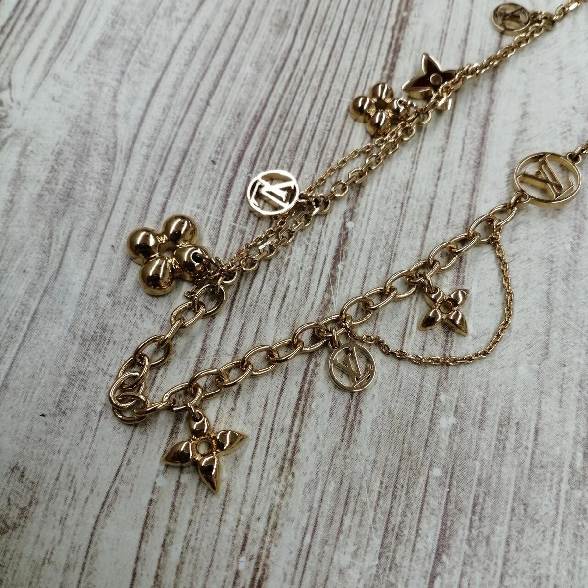Louis Vuitton M64855 Collier Blooming Gold Monogram Flower Motif  