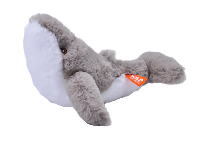WILD REPUBLIC EcoKins Humped Back Whale Stuffed Animal 7 inch Plush Toy