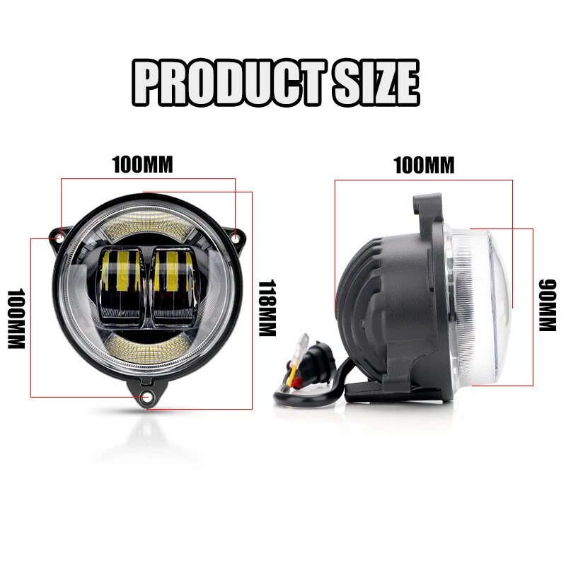 2x Faros LED de haz bajo DRL para Can-Am Outlander 500 Max 650 800/R 850 1000/R Foto 2 de 4