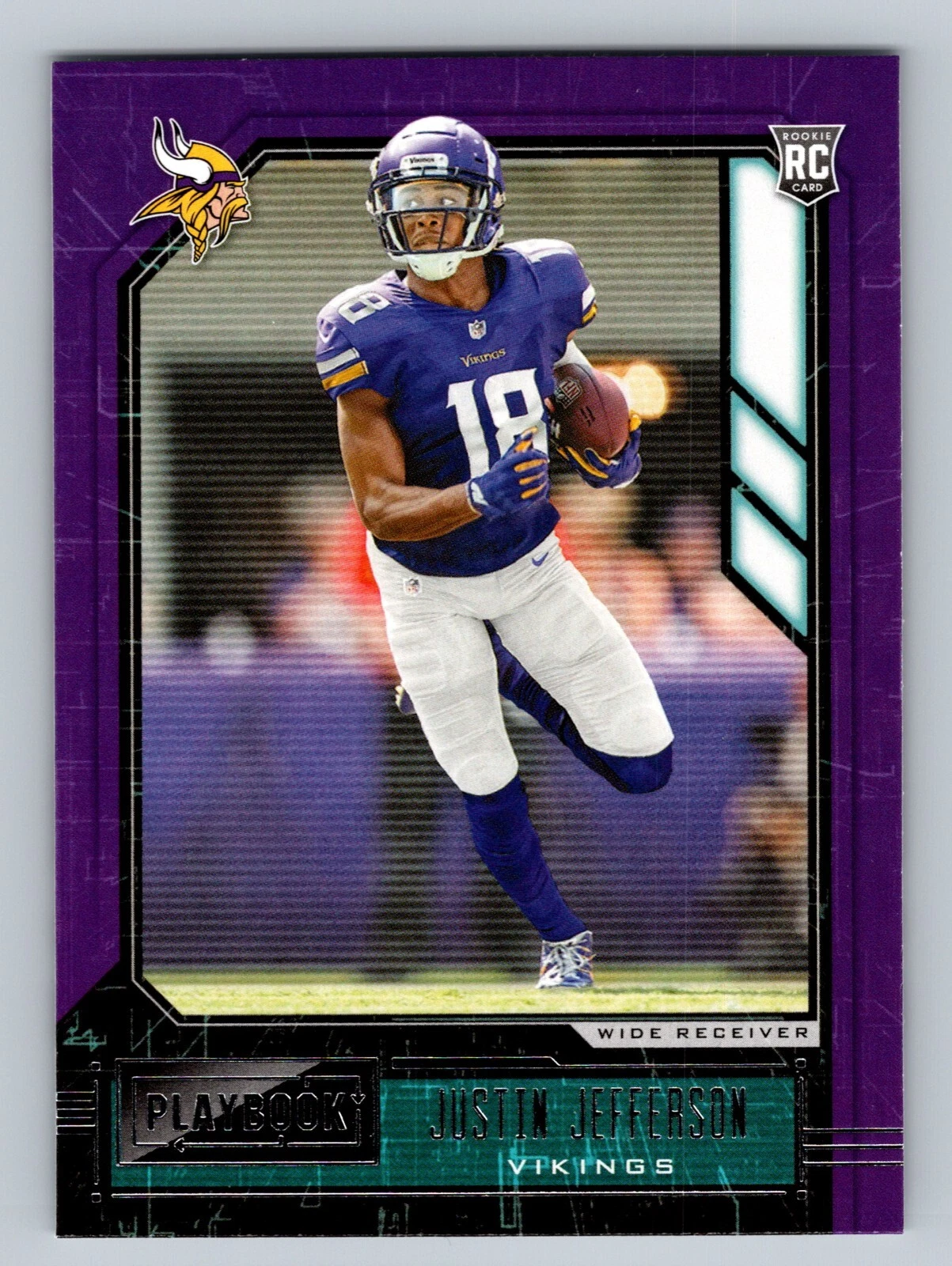 Justin Jefferson 2020 Panini Playbook #114 Minnesota Vikings Rookie RC