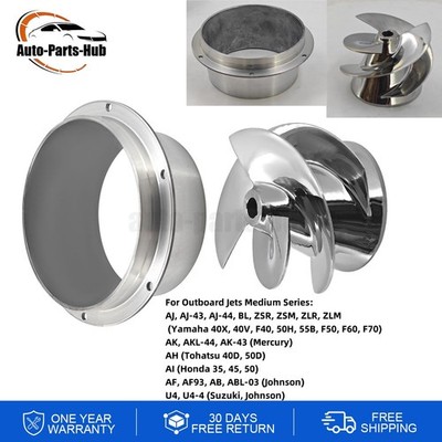 6 1/8 Part No.1737 Impeller w/ 1521 Flanged Liner For Outboard Jet Medium Series