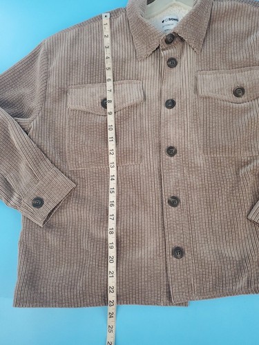Lightweight Jacket Small Womens Cisono Outerwear Faux Sherpa Lining Brown Pocket - Picture 12 of 14