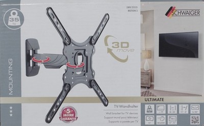 TV Wandhalterung Wandhalter Schwaiger LWH 25535 Motion 3 Ultimate 23'' - 75'' 35kg